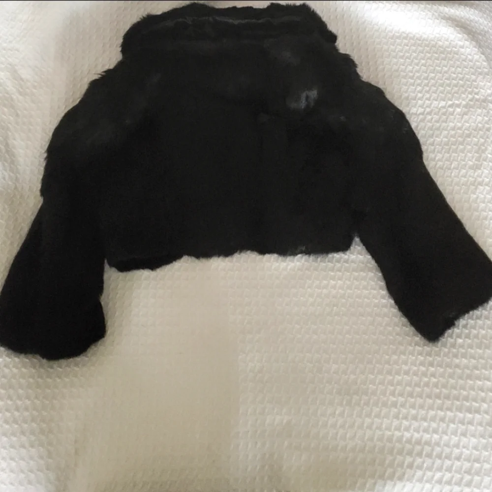 Bebe Cropped Rabbit Fur Jacket - Picture 3 of 8